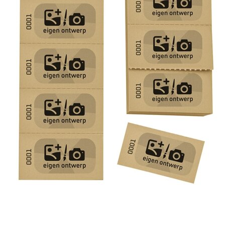 CombiCraft Genummerde consumptiebonnen bedrukken met een eigen ontwerp - per 1000 bonnen