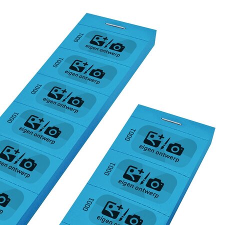 Genummerde consumptiebonnen bedrukken met een eigen ontwerp - per 1000 bonnen