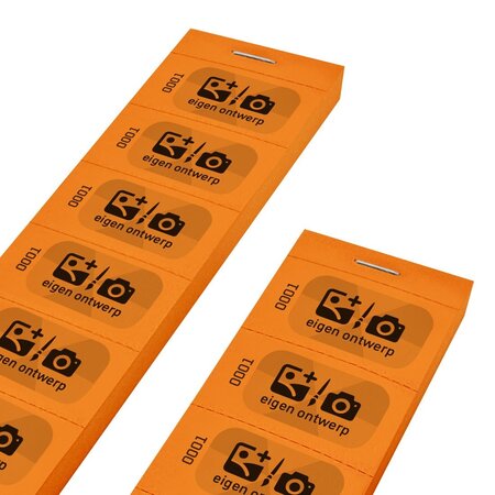 Genummerde consumptiebonnen bedrukken met een eigen ontwerp - per 1000 bonnen