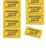 CombiCraft Consumptiebonnen bedrukken met 2 regels eigen tekst - per 1000 bonnen