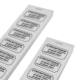 CombiCraft Consumptiebonnen bedrukken met 2 regels eigen tekst - per 1000 bonnen