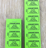 CombiCraft Consumptiebonnen drukken met nummering en tekst - per 1000 bonnen