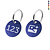 CombiCraft Aluminium sleutellabel met nummer en logo (tweezijdig)