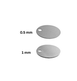 CombiCraft Aluminium sleutellabel Ø30mm met ingeslagen cijfer - per stuk