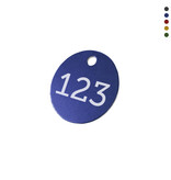 CombiCraft Aluminium nummerplaatje met nummer gravering gekleurd - per stuk