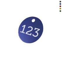 Aluminium nummer plaatje met nummer