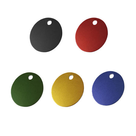 CombiCraft Aluminium nummerplaatje met nummer en tekst gekleurd dubbelzijdig gegraveerd - per stuk