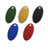 CombiCraft Aluminium nummerplaatje 24x40mm met nummer ovaal - per stuk