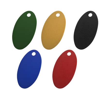 CombiCraft Aluminium nummerplaatje 24x40mm met nummer ovaal - per stuk