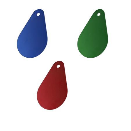 CombiCraft Aluminium nummerplaatje 29x45mm met nummer druppel - per stuk