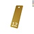 CombiCraft Aluminium nummer plaatje 25x70mm rechthoek