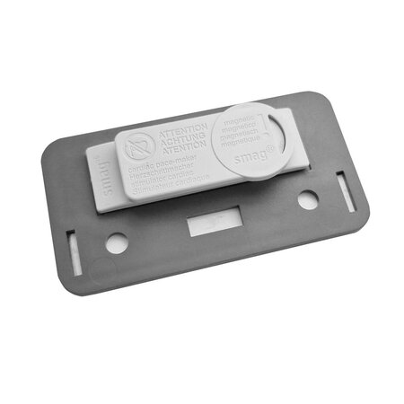 Aluminium naambadge Badgemaster 72x38mm met eigen logo in onderdruk - per stuk