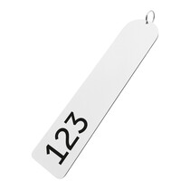 Sleutelhanger XXL met nummer - per stuk