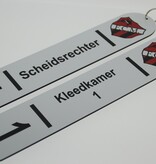 Combipaneel XXL-sleutelhanger met logo, tekst en nummer - per stuk