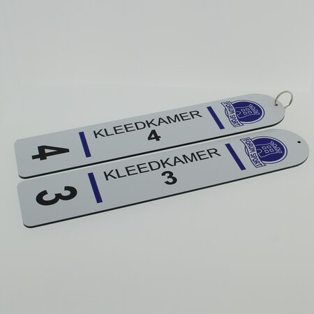 Combipaneel XXL-sleutelhanger met logo, tekst en nummer - per stuk
