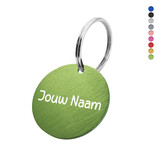 CombiCraft Aluminium sleutellabel Ø 35mm met naam - per 1 stuk