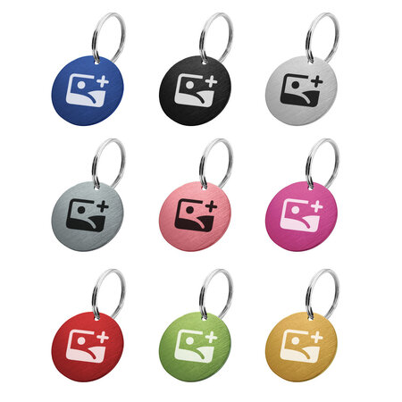 CombiCraft Aluminium sleutellabel Ø 35mm met naam - per 1 stuk