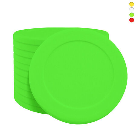 CombiCraft Blanco plastic pokermunten of casinomunten Ø40mm - per 100 stuks