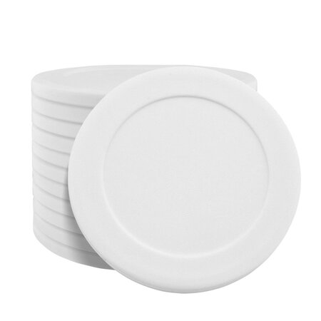 CombiCraft Blanco plastic pokermunten of casinomunten Ø40mm - per 100 stuks