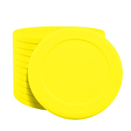 Blanco plastic pokermunten of casinomunten Ø40mm - per 100 stuks