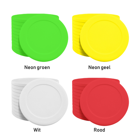 CombiCraft Blanco plastic pokermunten of casinomunten Ø40mm - per 100 stuks