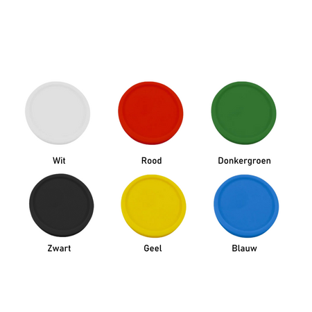 Blanco plastic munten Ø23mm - per 100 stuks