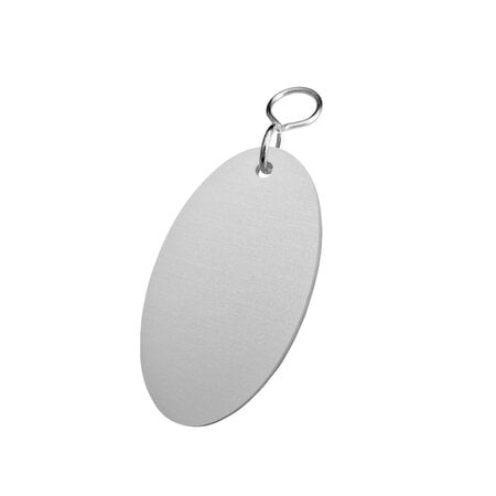 CombiCraft Blanco aluminium hotel sleutelhanger Louis - per stuk