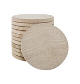 Blanco houten munten Ø37mm - per 100 stuks