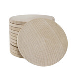 Blanco houten munten Ø50mm -  per 100 stuks