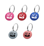 CombiCraft Aluminium sleutellabel Ø 25mm met tekst - per 1 stuk