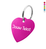 CombiCraft Aluminium sleutellabel hart 29x29mm met tekst - per 1 stuk