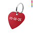 CombiCraft Aluminium sleutellabel hart 29x29mm met datum - per 1 stuk