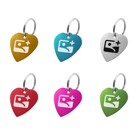 CombiCraft Aluminium sleutellabel hart 29x29mm met initialen- per 1 stuk