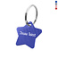 CombiCraft Aluminium sleutellabel ster 27x27mm met tekst - per 1 stuk