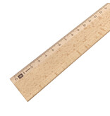 Blanco houten liniaal 30cm - per stuk