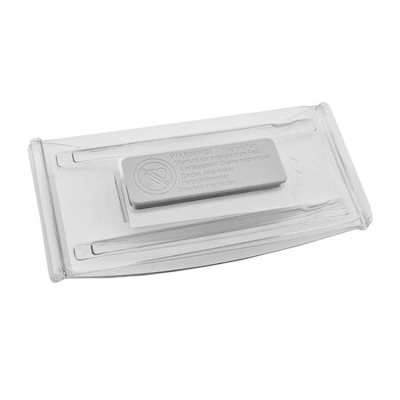 Blanco naambadge Event kunststof 80x37mm met dubbelmagneet - per 1 stuk