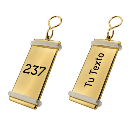 CombiCraft Hotel sleutelhanger Montparnasse met gravering van messing - per 1 stuk