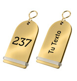 CombiCraft Hotel sleutelhanger Pigalle met gravering van messing - per 1 stuk