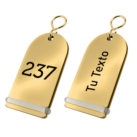 CombiCraft Hotel sleutelhanger Pigalle met gravering van messing - per 1 stuk