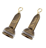 CombiCraft Hotel sleutelhanger Empire met gravering van gebruineerd messing - per 1 stuk