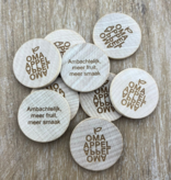 CombiCraft Houten munten met eigen gravering Ø29mm - per 100 stuks