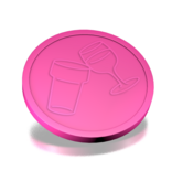 CombiCraft Plastic reliëfmunten met een bier en wijn icoon Ø29mm - per 250 stuks