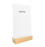 Blanco houten kaarthouder 100x30mm - per stuk