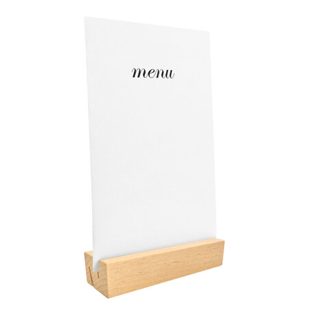 Blanco houten kaarthouder 100x30mm - per stuk