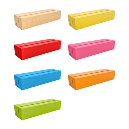 Blanco houten kaarthouder 100x30mm - per stuk