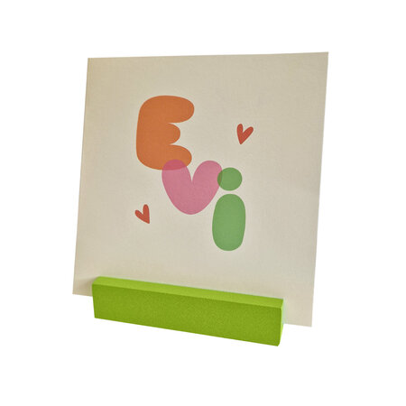 Blanco houten kaarthouder 100x30mm - per stuk