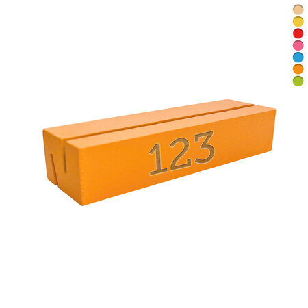 CombiCraft Houten tafelnummer 100x30mm met nummer en gleuf - per stuk