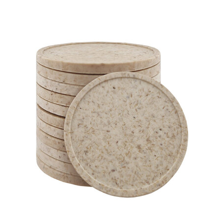 Blanco houtvezel munten Ø29mm - per 100 stuks