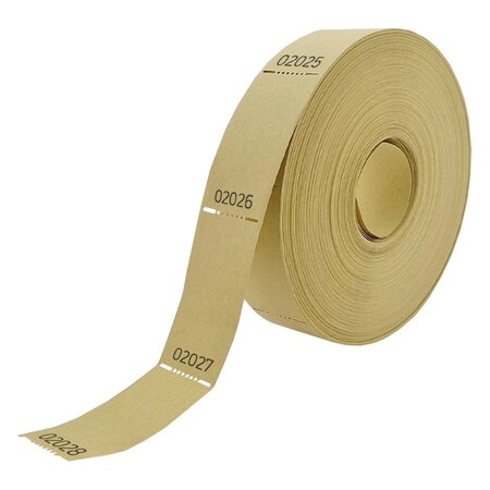 Blanco consumptiebonnen op rol 57x30mm met doorlopende nummering - per 1000 bonnen