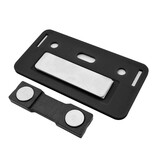 CombiCraft Blanco plastic naambadge Business met magneet of speld 72x38mm - per stuk